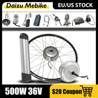 Ebike Conversion Kit With 36V 500W 12AH Samsung Battery, Front Drive BAFANG Motor, Electric Bicycle Conversion Kit 26'' 700C