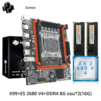 แนะนำ แนะนำ MOUGOL X99 Gamingเมนบอร์ดชุดIntel Xeon E5 2680 V4 & DDR4 8Gx2 2133MHz Dual Channel ECC R