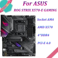 For ASUS ROG STRIX X570-E GAMING Socket AM4 AMD X570 Motherboard DDR4 128GB M.2 PCI-E 4.0 R9 R7 R5 R3 Cpus HDMI Display Port