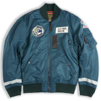 MA-1 Flight Jacket Mens Cotton Wool Thick Tactical Jacket Waterproof Windbreaker Outdoor Trekking Air Force Military Jacket