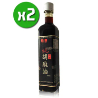 【松鼎】正宗北港100%黑麻油x2瓶(500ml/瓶)