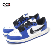 Nike 童鞋 Air Jordan 1 Retro Low OG PS 中童 藍 黑 AJ1 休閒鞋 FQ5436-140