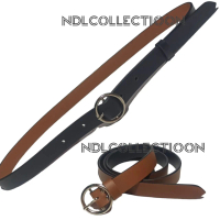 Ikat Pinggang Wanita Ring Premium Big Size Gesper Cewek Panjang Ring Belt Polos Jumbo Besi