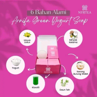 Paket joint Nyrtea - 1 box arnifa green yogurt shoap (plus pin) isi 20 pcs sabun wajah