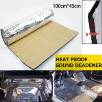 1Roll Sound Deadener Heat Insulation Mat Car Van Sound Proofing Deadening Insulation Car Hood Insulation Silent 5mm 40*100cm
