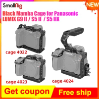 SmallRig Black Mamba Cage for Panasonic LUMIX G9 II / S5 II / S5 IIX 4023 with Arca-Swiss Quick-release Plate