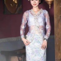 Purple Niangjiao Clothing Nanyang Style Clothing Southeast Asian Clothing