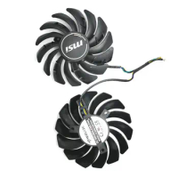 1set(2pcs) 85mm 4PIN PLD09210S12HH GTX 1050 Ti Cooler fan For MSI GeForce GTX 1050Ti GAMING 4G GTX1050 Ti video card hzdo