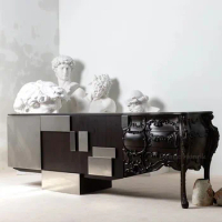 marble console tables living room luxury design console table with mirror new style side cabinet with many drawers sideboards