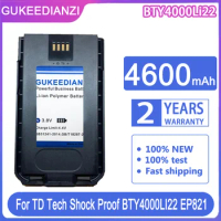 GUKEEDIANZI Replacement Battery 4600mAh For TD Tech Shock Proof BTY4000LI22 EP821 walkie talkie