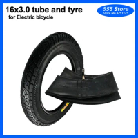 16 Inch Inner Tube Outer Tire of Pneumatic Tire 16x3.0 Tire for Bike Tyre Electric Bicycle