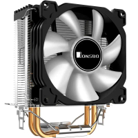 คูลเลอร์ CPU, Jonsbo CR1200, การออกแบบทาวเวอร์ 2 ท่อความร้อน, เอฟเฟกต์แสงสีสันสดใส RGB, พัดลม 9 ซม.,