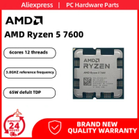 New AMD Ryzen 5 7600 CPU 3.8GHz 6-Core 12-Thread R5 7600 Am5 Processor L3=32M For B650M Elite AX Wifi Motherboard x670 ram kit