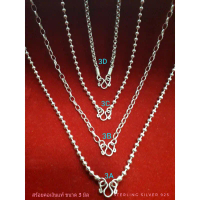 สร้อยคอเงินแท้ 92.5 % ขนาด 3 มิล แข็งแรง แบบ 3A-3D Sterling silver 925 คําแนะนําการขายที่ร้อนแรงในเด