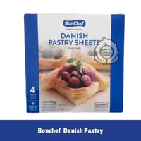 Bonchef - Danish Pastry Sheet & Puff Pastry Sheet 750 gr isi 4 lembar Danish Pastry
