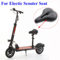 10inth Scooter Seat for Kick E- scooters Foldable Road Bike Sponge Leather Elastic Springs seat