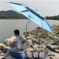 小魚兒釣魚傘2米2.2米雙層萬向防雨釣傘釣魚雨傘遮陽傘垂釣太陽傘 全館免運