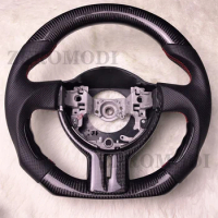 Steering Wheel Carbon Fiber Steering Wheel Perforated Leather Fit for SUBARU BRZ Toyota 86 2013 2014