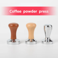Wooden Handle Coffee Powder Press, Metal Coffee Powder Press, Hammer, Coffee Cloth Powder Press