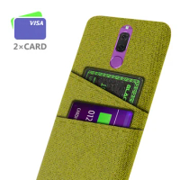 Business Cover for Huawei Mate 10 Lite, Dual Card Fabric, Luxury Case, Nova 2i Case, Nova2i