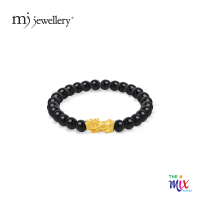 MJ Jewellery THE Mix Collection 999.9/24K Pure Gold Pixiu Agate Bracelet AGB-PX0.30G