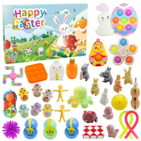 Sensory Fidget Toys Set Kids Stress Relieve Pop Stress Ball It Gift Party Favor Easter Filler Gift Class Boys Girls Ages 3-12