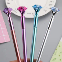 50Pcs Diamond Gel Pens Set Multicolor Diamond Head Student Stationary Gift School Supplies Pens for Writing Stationery