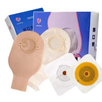 5/10Pcs Colostomy Bags 20-57mm Stoma Pouch Bags One-piece Open Ostomy Bags Skin Color No Need Clip Translucent Colostomy Bag