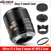 Viltrox Sony E mount Lens 13mm 23mm 33mm 56mm F1.4 Auto Focus Ultra Wide Angle APS-C Lens for Sony E-Mount A6400 A6000 A7III A7R