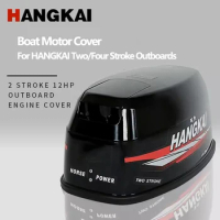 HANGKAI Outboards Engine Cover Two/Four Stroke Boat Engine Silencing Cover Outboard Motor Cover Fishing Boat Thruster Housing