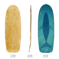 30" Blank Surf Skate Deck, Deep Concave Surfskate Board, Maple, Land Carving, Deck Parts, DIY Skateboard Supply