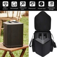 Portable Speaker Case Dual Zipper Fall Preventive Big Capacity Carrying Case Scrarch Proof Shoulder Bag Suitable for Bose S1 Pro