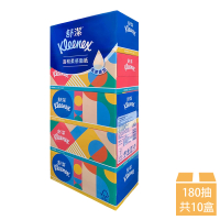 【Kleenex 舒潔】溫和柔感抽取式盒裝面紙 180抽x5盒x2串(盒裝面紙)