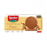 WGJYTR คลังสินค้า Loacker Tortina Original 3 ชิ้น เวเฟอร์ล็อกเกอร์ ออริจินัล เวเฟอร์เคลือบช็อกโกแลตน