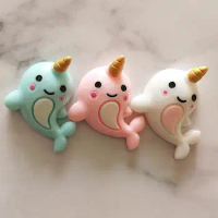 6pcs Unicorn Octopus Dolphin Polymer Slime Charms Toy For Children Flatback Modeling Clay DIY Kit Accessories Kids Plasticine
