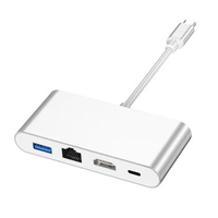 Type-c to HDMI-compatible four-in-one converter network card hub docking station hdmi/usb HUB