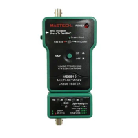 MASTECH MS6810 Portable Professional Multi Network Cable Tester Meter RJ45 BNC Tests for Coaxial Cable Lan Tester