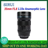 SIRUI 35mm F1.8 1.33x Anamorphic Camera Lens APS-C Manual Focus Lens For Nikon Z Sony E Canon RF/EF-M FujiFilm X L Mount Cameras