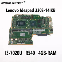 For Lenovo Ideapad 330S-14IKB Laptop motherboard with GPU R540 CPU I3-7020U 4GB RAM DDR4 100% Test Work