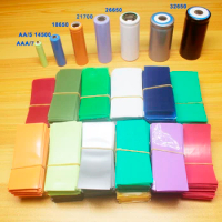 100pcs/lot 21700 18650 Lithium battery PVC heat shrink sleeve 14500 32650 Battery pack Outer packaging shrinkable film