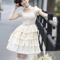 (LLT020) Lolita Dresses Short Sleeveless Sweet Lolita Short Dress Ball Gown Fancy Prom Dress Halloween Party Masquerade Costume