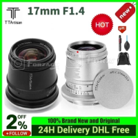 TTArtisan 17mm F1.4 Humanities Large Aperture Lens APS-C Manual Focus for Sony E Mount Fujifilm XT3 XA7 XE Canon M Leica L Nikon