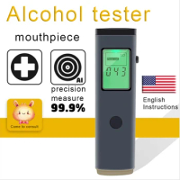 Customizable Logo Accept 2023 new breath rapid test electrochemical high-precision professional alcohol tester