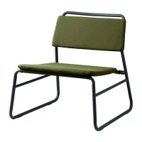 LINNEBÄCK 休閒椅, orrsta 橄欖綠, 55x69.5x72.4 公分