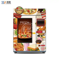 New Business Ideas Pizza Vending Machine Fast Food Distribution With 55-inch Touch Screen &amp; Microwave Oven