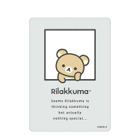 【San-X】拉拉熊 懶懶熊 NEW BASIC系列 防水耐光貼紙 基礎風 思考(Rilakkuma)