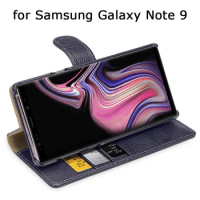 Case For Samxung Galaxy Note 9 Wallet Flip Phone Cover for Fundas Galaxy Note9 Genuine Leather Shell Bag Note9 Free Ring Holder
