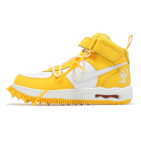 Nike x Off-White Air Force 1 Mid 07 男鞋 休閒鞋 聯名 黃 白 AF1 中 DR0500-101