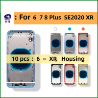 10Pcs Housing Replacement For iPhone 6s 7 8 Plus SE2020 Xr Back Case Cover Battery Back Door Chassis Frame Back Cover wholesale