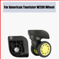 For American Tourister W208 Universal Wheel Replacement Suitcase Rotating Smooth Silent Shock Absorbing Wheel Accessories